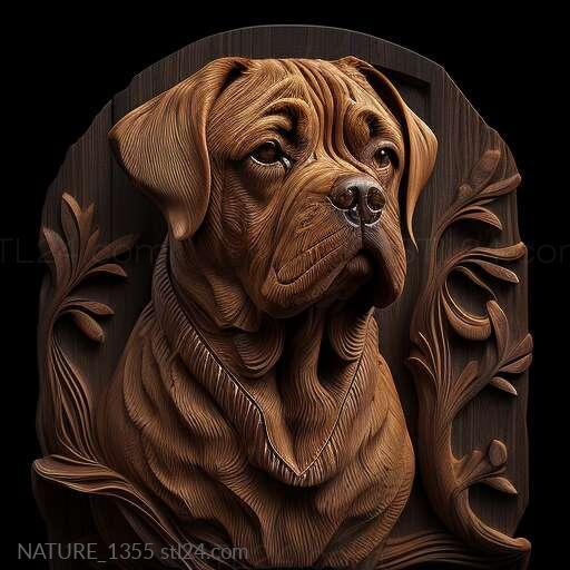 Nature and animals (st Dog 3, NATURE_1355) 3D models for cnc